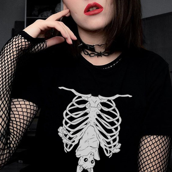 Skeleton Shirt Cute Halloween Shirts for Women Halloween Clothes for Women  Tops Womens Skull Shirt 