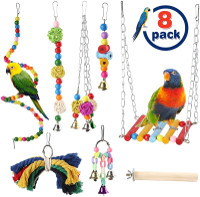 Cuque April Gift Bird ChewClimbing Ladder Animals for Birds Parrots Pets 