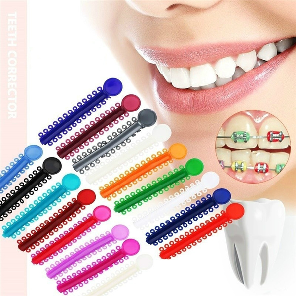 10pcs / Pack Gray / Transparent / Black Ligature Dental Orthodontic