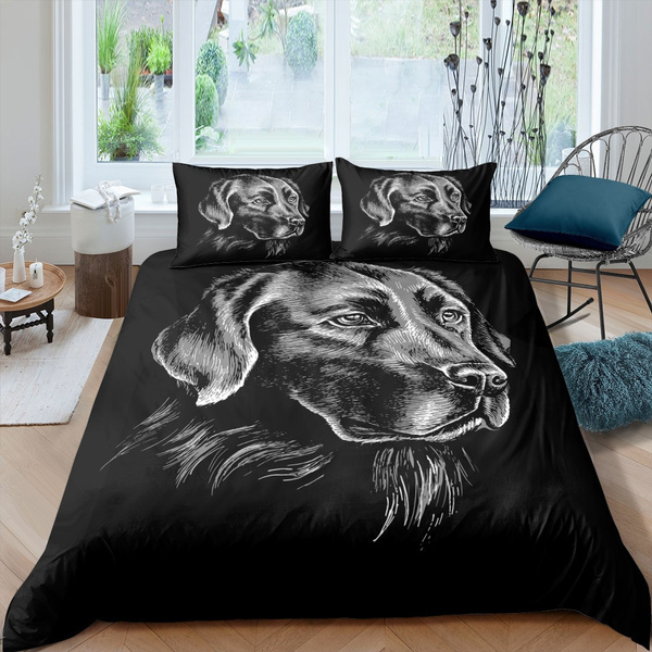 Dog Duvet Cover Set Labrador Comforter, Dog Duvet Cover Set