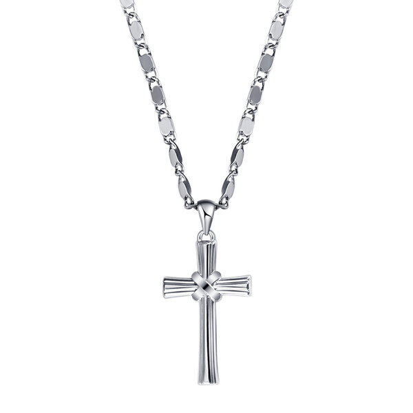 Cross Pendant Necklace 18k Gold Chain 