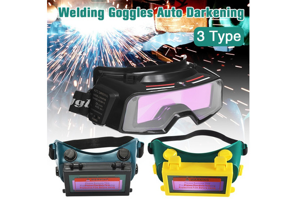Solar Safety Welding Goggles Auto Darkening Tig Mig Mma Welder Eyes Glasses Welding Mask Helmet Eyes Protection Wish