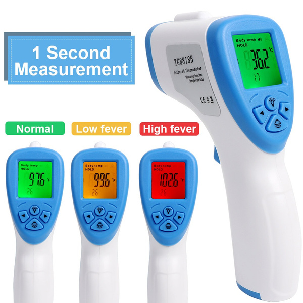 Temperature Measuring Gun Digital Forehead Ear Infrared Thermometer