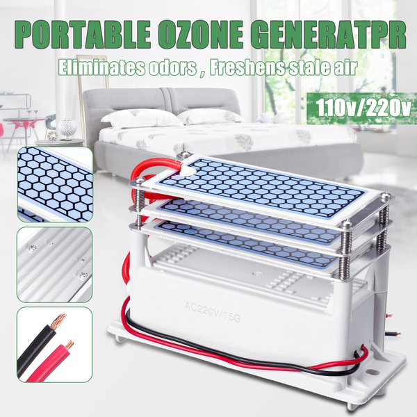 15g Ozone Generator Air Purifier Machine Portable 220/110V Sterilize Indoor Home 
