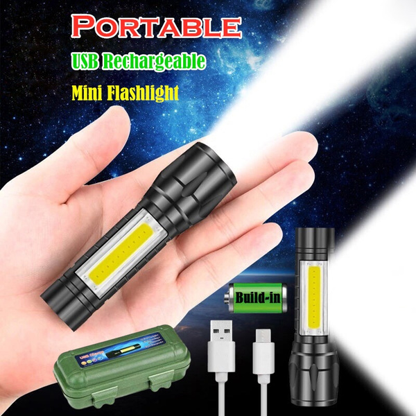 mini led flashlight rechargeable