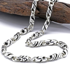 Sterling, twistsilvernecklace, 925necklace, thicknecklace