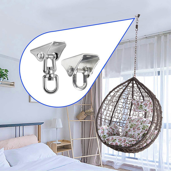 360° Hammock Hooks Stainless Steel For Ceiling Mount Hanging Chair Swing Kit
