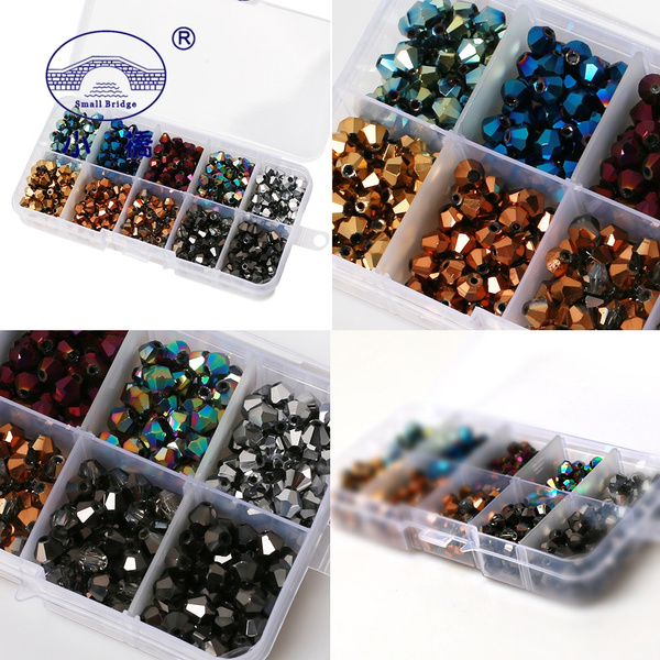 Lot of Assorted Beads for Jewelry Making Plastic Glass 