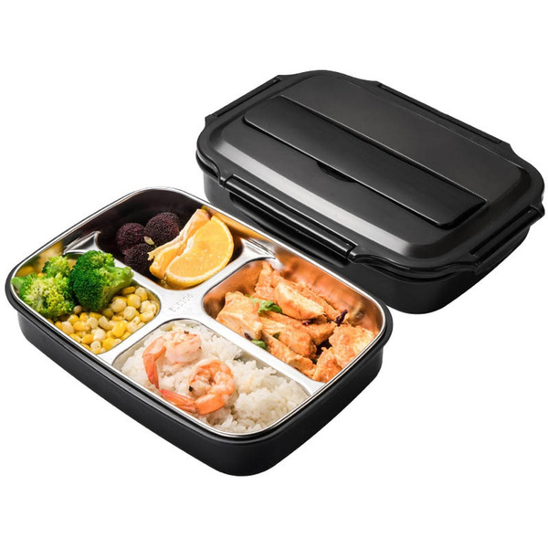 Thermal Bento Insulated Lunch Box Food Container With 4