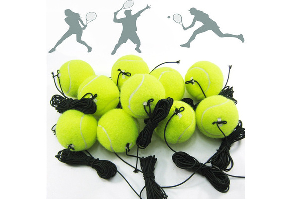 3X Tennis Training Ball w/ Elastic Rope Ball On Elastic String Trainer Practice 