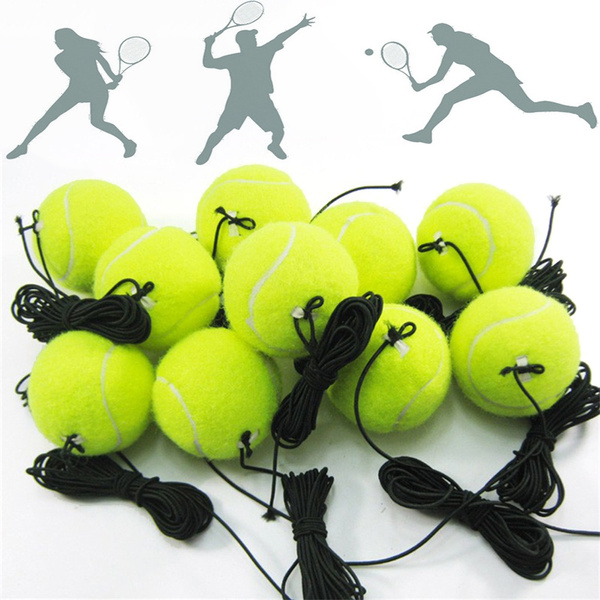 UK Ball Tennis Training Single Practice Sport Elastic String Trainer With Rope 