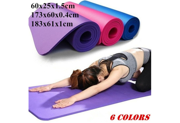 173 X 60cm Thick Yoga Mat Fitness Meditation Exercise Camping Gym Pad Non-Slip 
