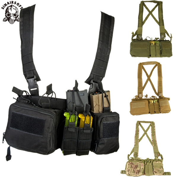CS Wargame Chest Rig Military Chest Rig Pack Pouch Holster Molle System ...