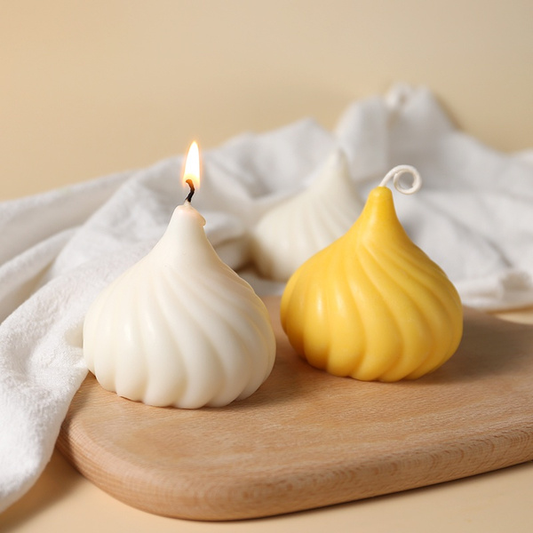 1PC Onion French Candle Mold Spiral Silicone Mold DIY Handmade Craft