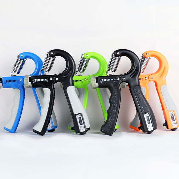 1PC RShape Adjustable Countable Hand Grip Strength Exercise Gripper