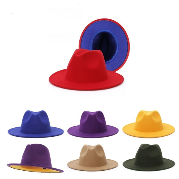 color fedora hats