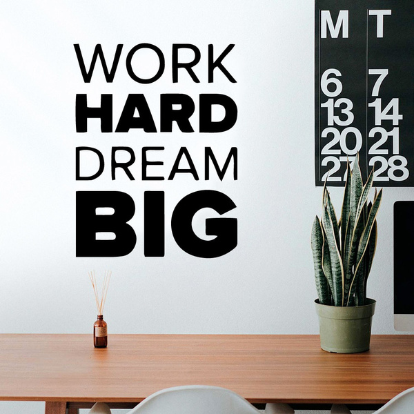 Word hard. Dream big wallpaper | Motivational quotes wallpaper, Dream big,  Quotes wallpaper for mobile