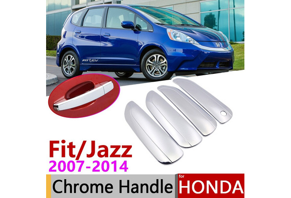 Door Bowl Cup Handle Cover Trim ABS Bright Chrome For Honda Fit Jazz 2008-2013