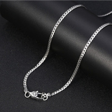 Sterling, twistsilvernecklace, Chain Necklace, s925necklace