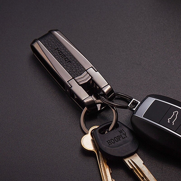 New Fashion Men's Car Waist Hanging Metal Keychain, Metal Key Ring