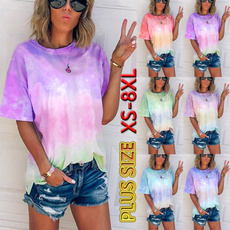 Summer, Plus Size, womens shirt, printed shirts
