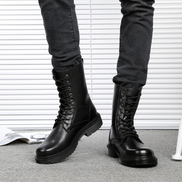 male platform boots