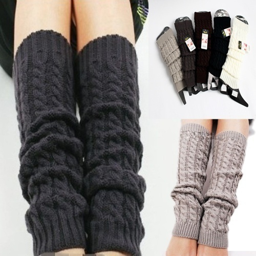 10 Colors Womens Fashion Winter Knit Crochet Knitted Leg Warmers ...