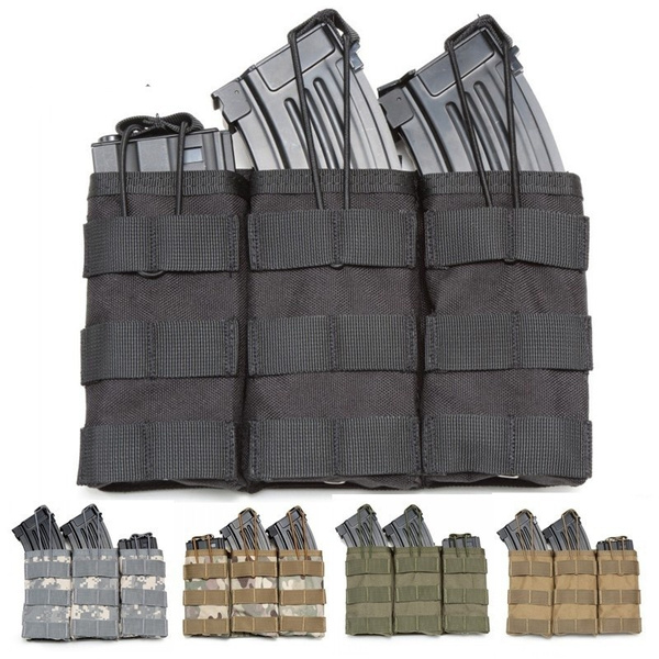 Tactical 3 Molle Magazine Pouches Drop Utility Pouch Bag Outdoor Waist Bag Tool 