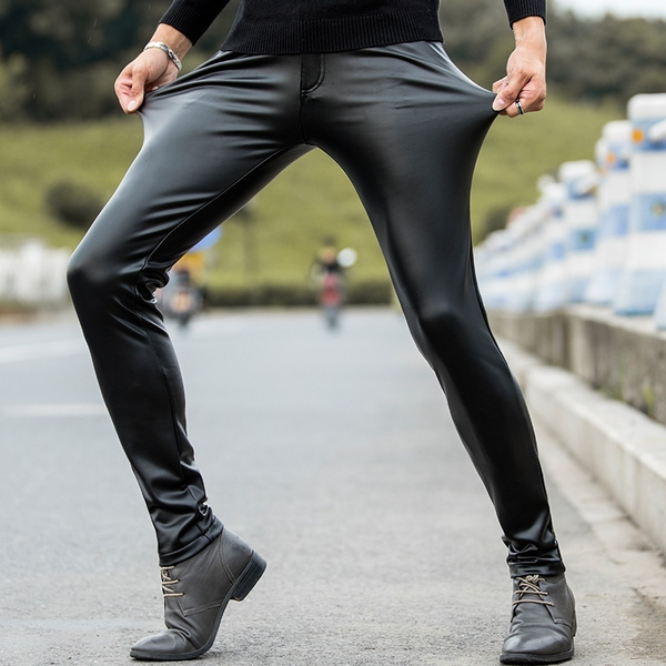Modern Stretch Leather Pants - Raisin – Luly Yang