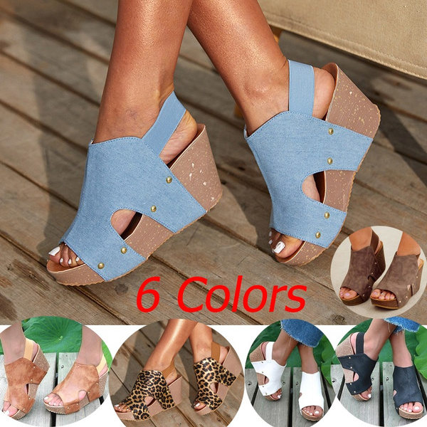 women's summer open toe hook loop sandals