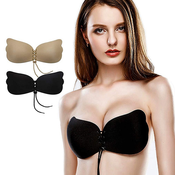 Women Silicone Invisible Bra Self-adhesive Sexy Push-Up Strapless