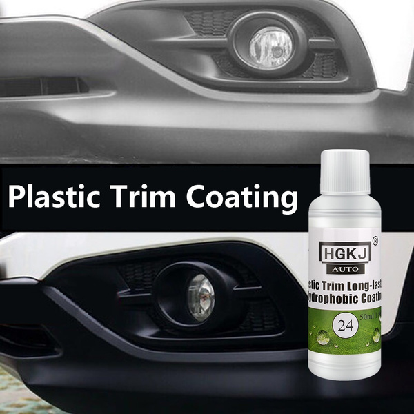Auto Plastic Trim Long-lasting Hydrophobic Coating Car Ceramic Trim Coat  Kit Quick Plastic Trim Restorer