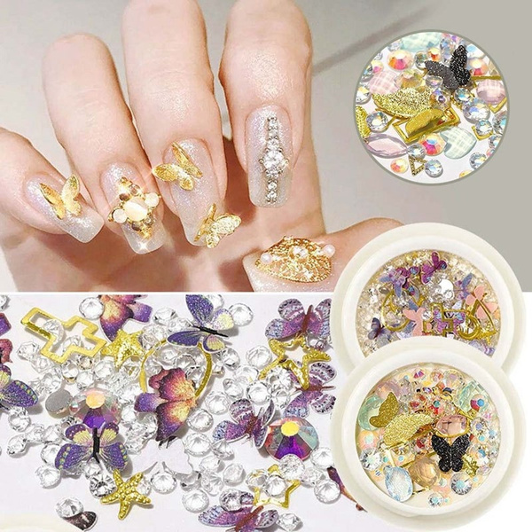 3d Butterfly Nail Art Stickers Nail Decals Butterfly Design Nail Art Glitter Sequins Set Nails Design Manicure Supplies Wish