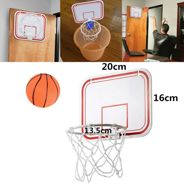 Cicony Over The Door Wall Basket Set Mini Basketball Hoop with Ball and Backboard Indoor Sports Toys for Kids 