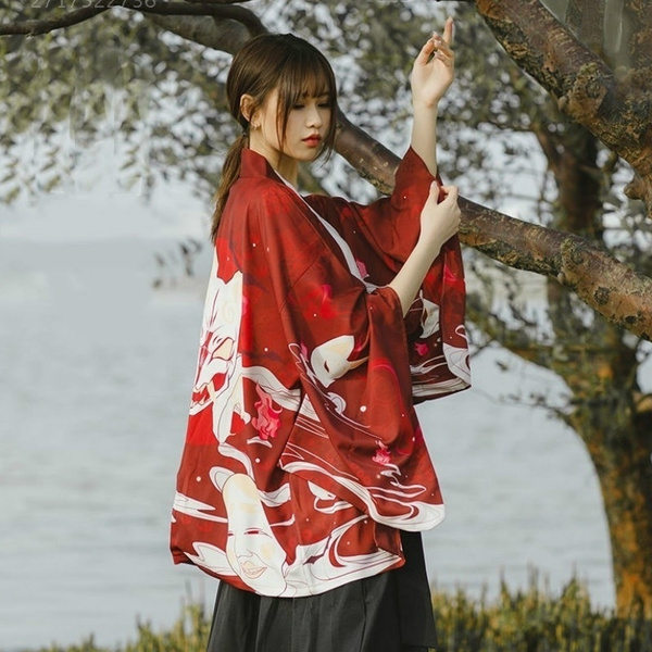 Exitoso Apoyarse aeronave Japanese Kimono Jacket Women Retro Coat Cardigan Ethnic Vintage Tops | Wish
