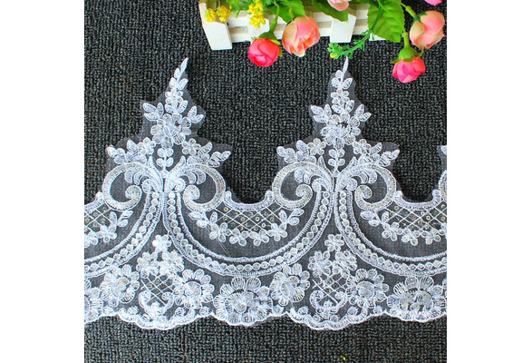 Decor 3D flower 3D wite lace bridal. Applique 3D lace Lace white wedding 3D Flower lace applique