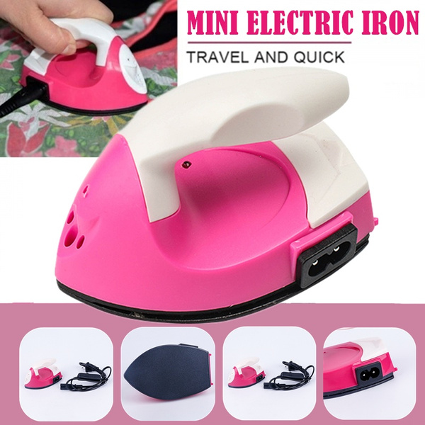 Mini Electric Iron Small Portable Travel Crafting Clothes Sewing Supplies US/EU 