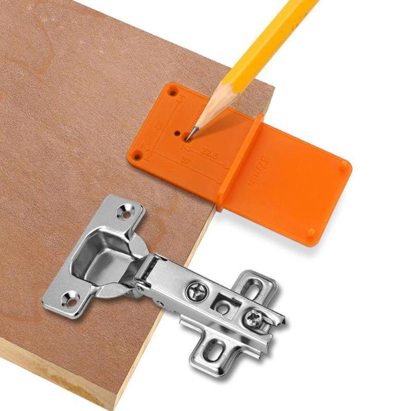 35mm 40mm Hinge Hole Drilling Guide Locator Opener Template Door