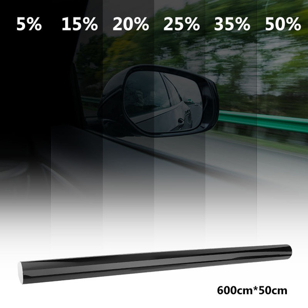 50x600cm Vlt Black Car Window Tint Film Roll Auto Car House Window Glass Tinting Sticker Film Solar Uv Protection Curatin Wish
