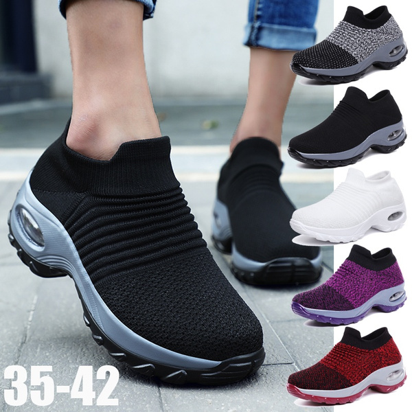 Women's Breathable Lightweight Sneakers Casual Walking Shoes Mesh Running Tennis