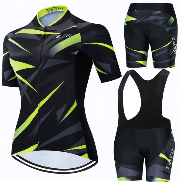 2020 Pro Team TELEYI Cycling Jersey Set Women MTB Cycling Clothing Anti-UV Wear Short Sleeve Bike Clothes |