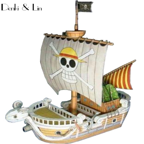 Anime One Piece Going Merry Boat Model Trendy Play Children