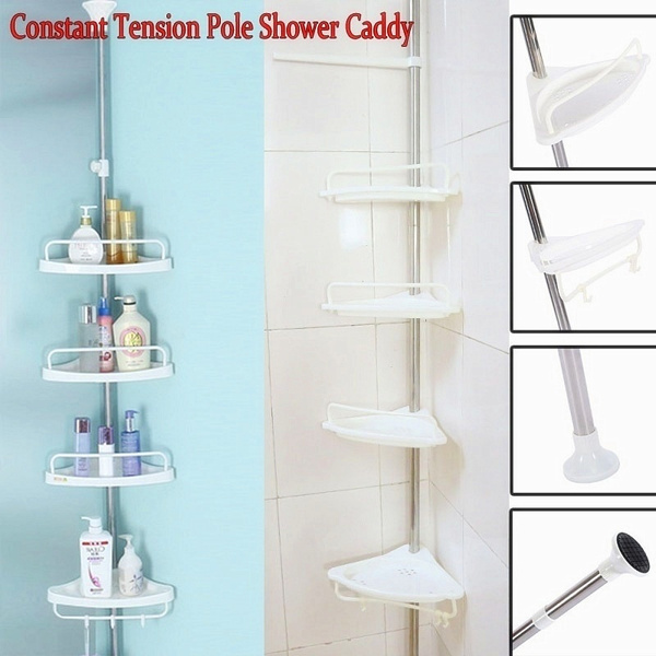 Bathroom Bathtub Shower Caddy Holder Corner Rack Shelf Organizer Accessory