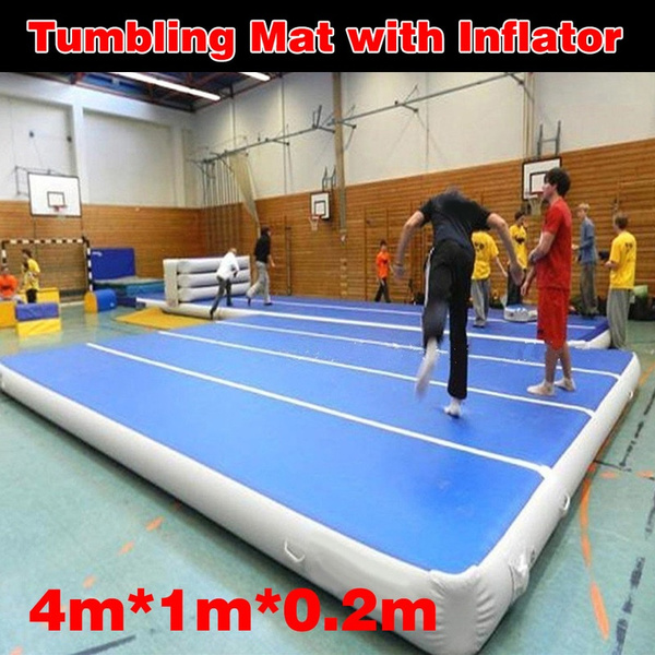 4M AirTrack Inflatable Air Track Mat Tumbling Floor Home Gymnastics Yoga Mat 
