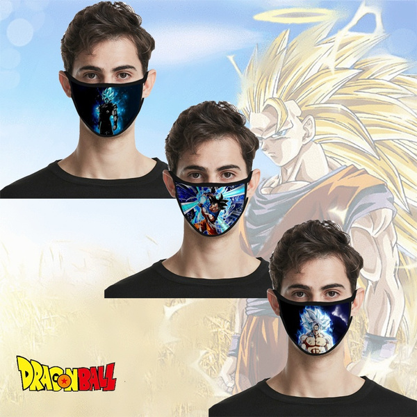 WAWNI 2020 Dragon Ball 3D Mode Lavable Anime masque Ice Silk Dust Masque Cosplay 