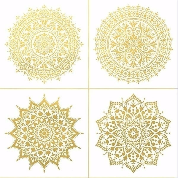 50*50cm Large Size Diy Craft Mandala Stencils For Painting On Wood