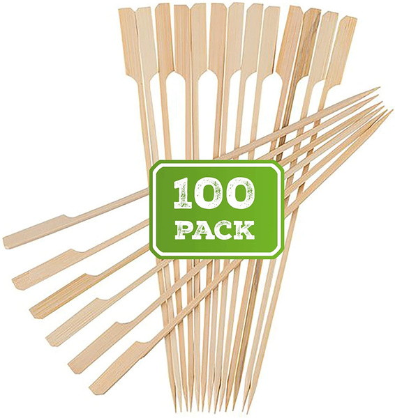 Flat on sale wood skewers