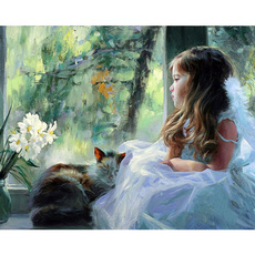 handmade oil painting, Drawing & Painting Supplies, Oil Painting On Canvas, diypainting