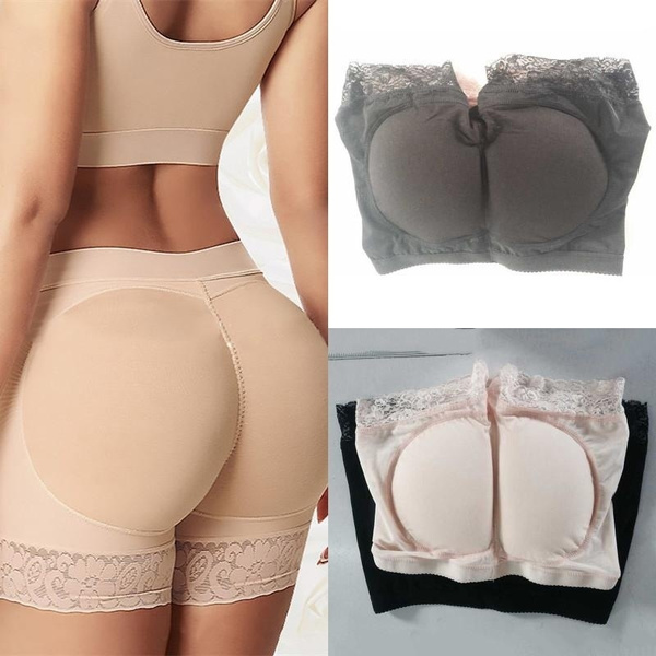 Women Seamless Butt Lifter Padded Lace Panties Fake Butt Hip