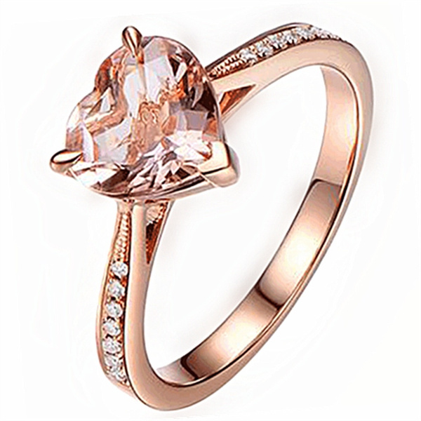 dark pink diamond ring